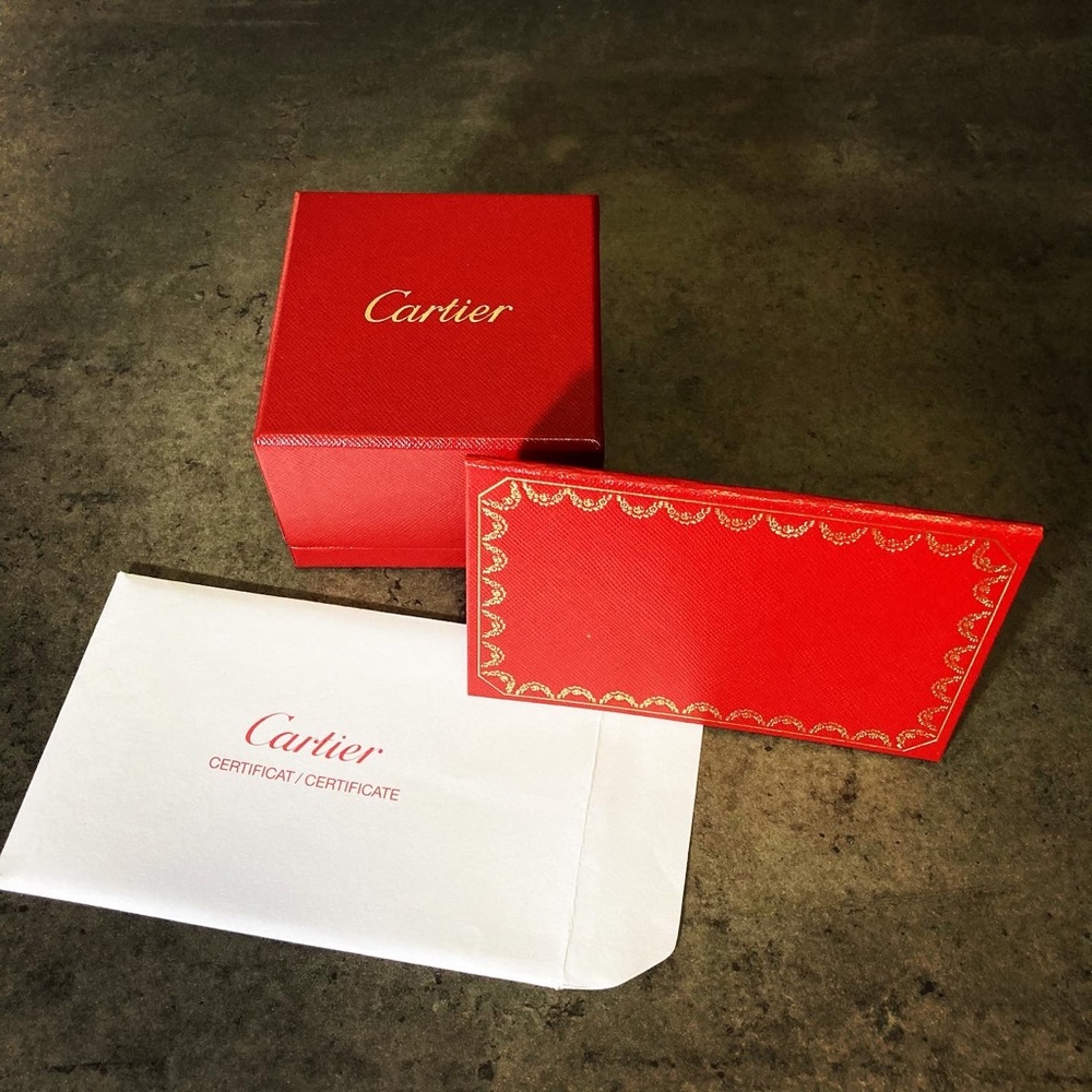Cartier Trinity Tricolor Diamond Ring w/ Box & Cer - Picture 9 of 9